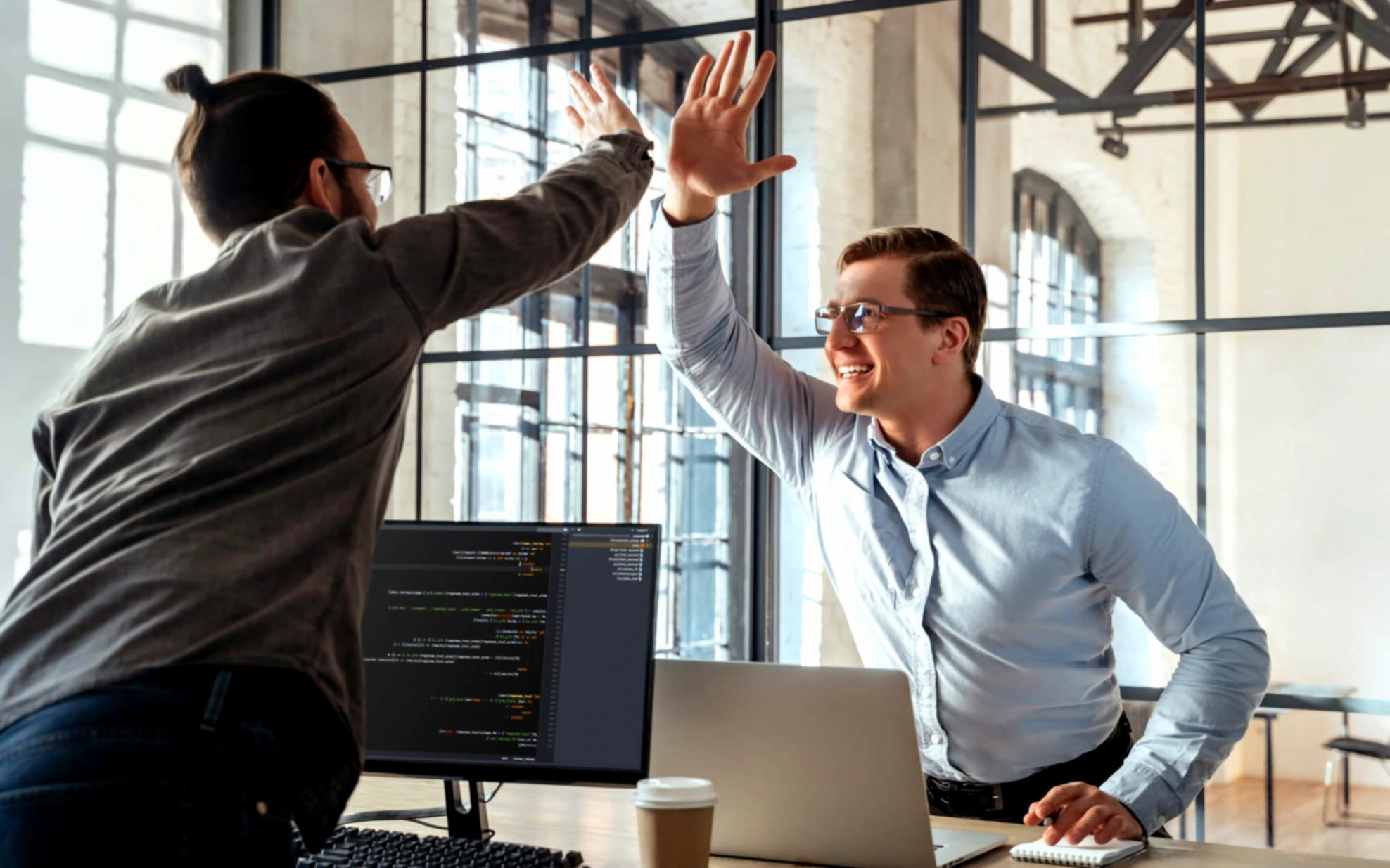 Team working through SEO audit examples